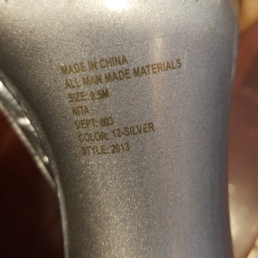 Bakers Silver Rhinestone Prom Heels - Picture 4 of 4